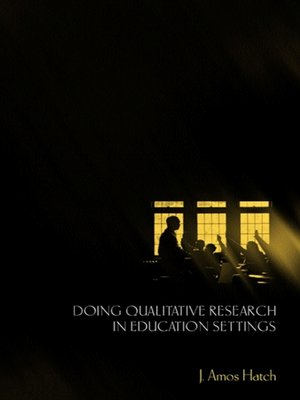 cover image of Doing Qualitative Research in Education Settings